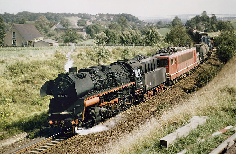 Dampflokomotive 41 1132 der DR bei Bernburg Mai 1983 Ansichtskarte 